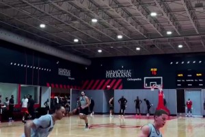 火箭训练营进球合集~感觉阿门的投篮比之前好了很多