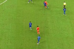 现场实拍：赵松源的风骚跑位，可惜射门被扑